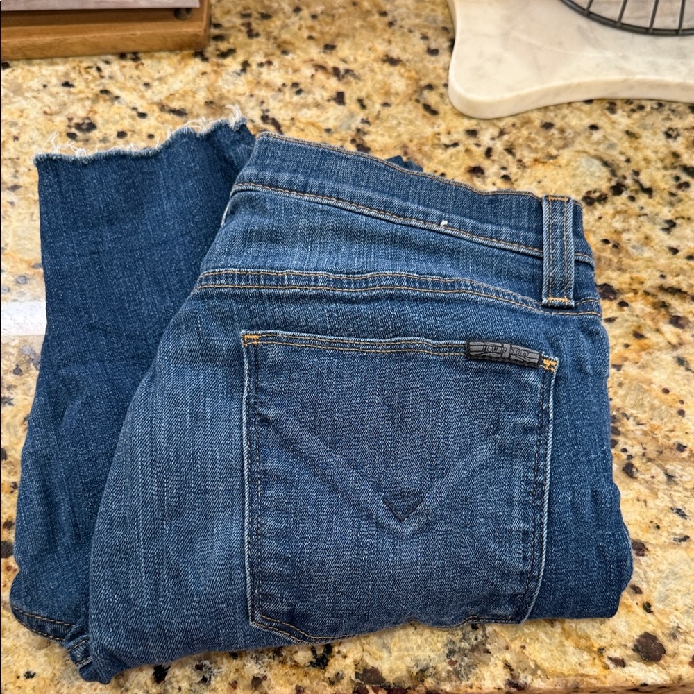Hudson Jeans Dark Blue Cropped Denim